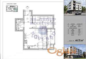 Dvosoban, 45m2 Telep
